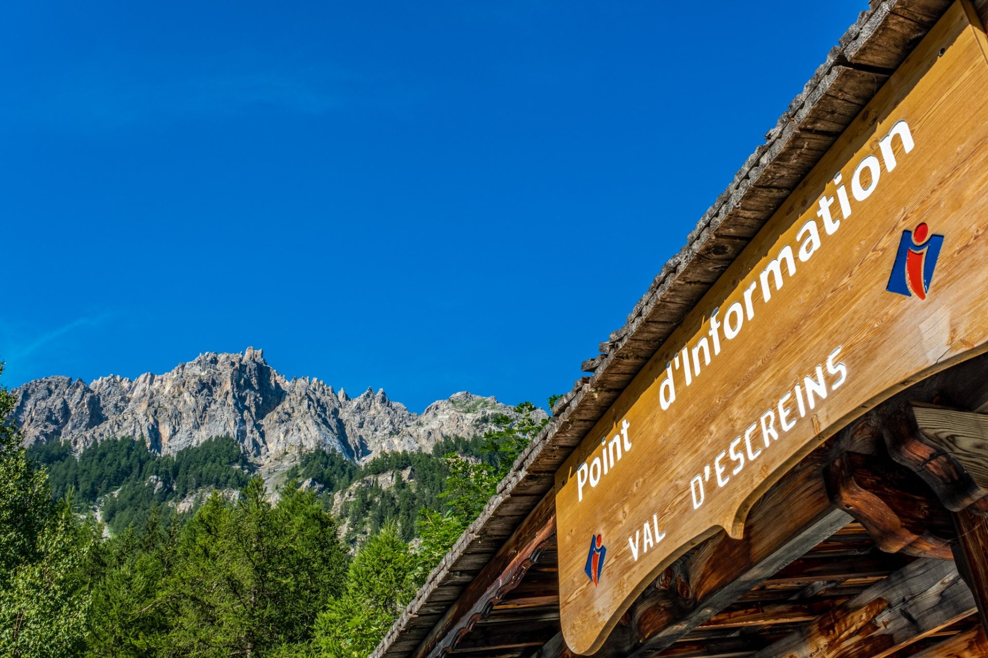 Point d'information Val d'Escreins — massif alpin